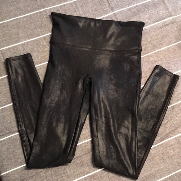 SPANX Pants - Spanx Faux Leather Leggings Medium